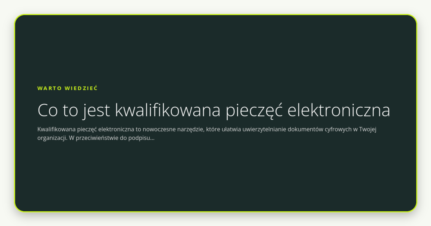 Co to jest kwalifikowana pieczęć elektroniczna - obrazek wyróżniający