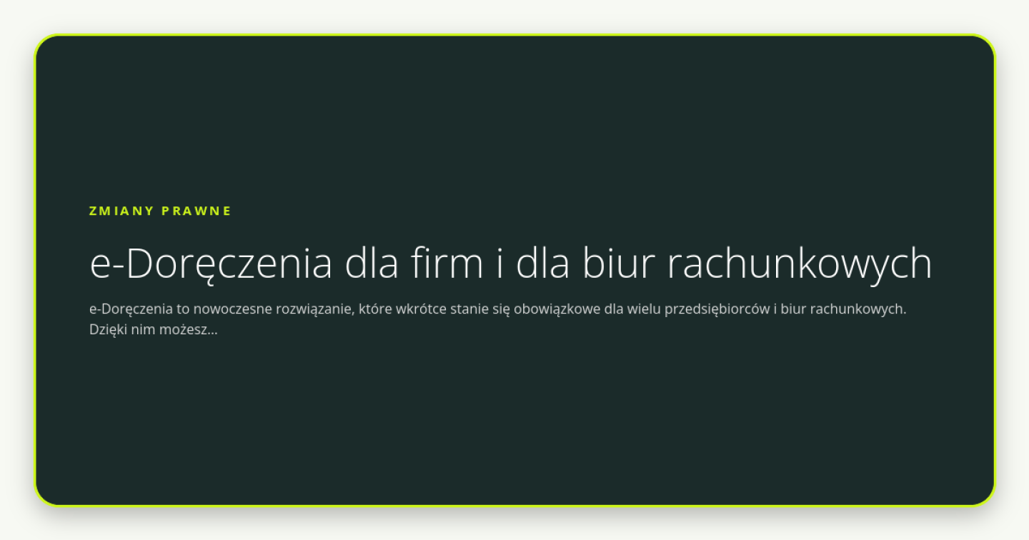 e-Doręczenia dla firm i dla biur rachunkowych - obrazek wyróżniający