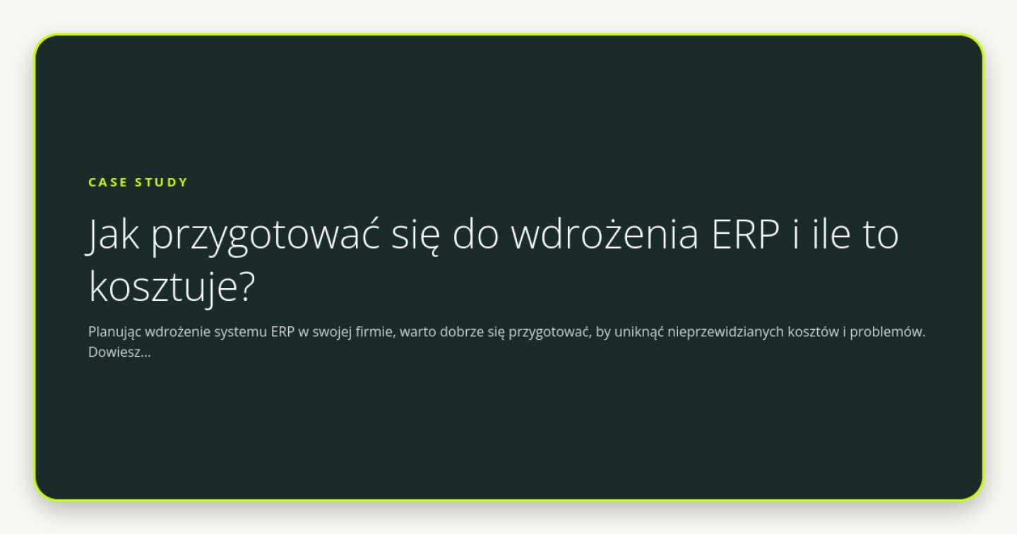 Jak przygotować się do wdrożenia ERP i ile to kosztuje? - obrazek wyróżniający