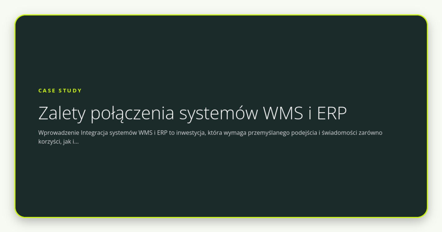 Zalety połączenia systemów WMS i ERP - obrazek wyróżniający